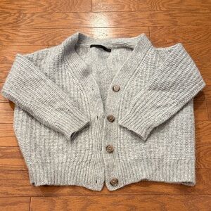 Jenni Kayne Gray Alpaca and Wool Cardigan